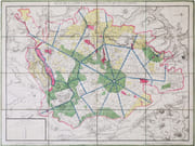  [FORÊT de COMPIÈGNE] Plan de la forêt de Compiègne et de ses environs. par BUSSA (Antoine). - Image 1