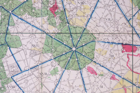  [FORÊT de COMPIÈGNE] Plan de la forêt de Compiègne et de ses environs.. BUSSA (Antoine).