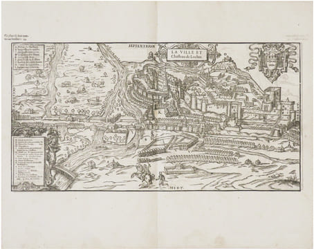  [LOCHES] La ville et chasteau de Loches.. BELLEFOREST (François de).