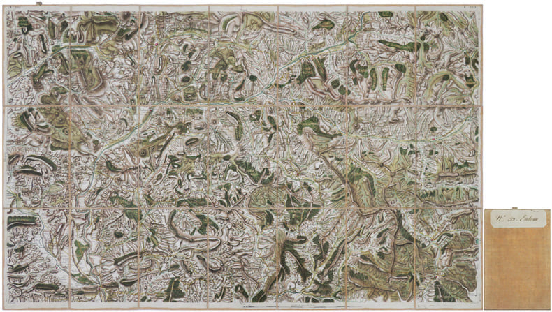  [EMBRUN/GAP/BARCELONNETTE] Carte de Cassini. Feuille n&deg;152/125. Embrun.. CASSINI de THURY (C&eacute;sar-Fran&ccedil;ois).