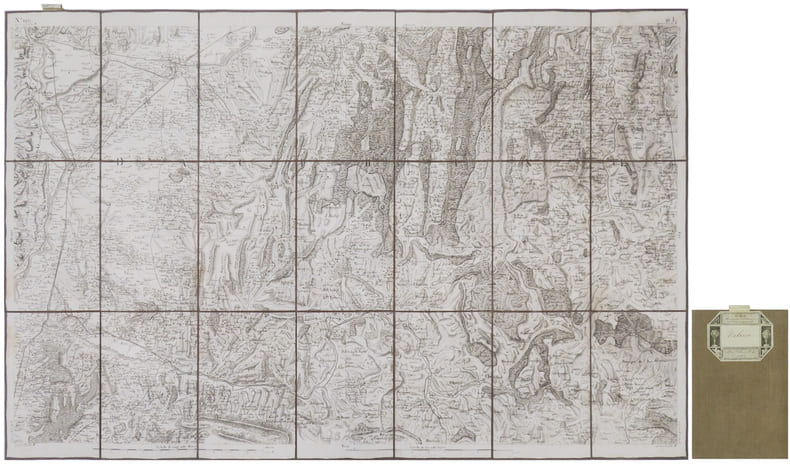  [VALENCE/ROMANS-sur-IS&Egrave;RE] Carte de Cassini. Feuille n&deg;120/16.L. Valence.. CASSINI de THURY (C&eacute;sar-Fran&ccedil;ois).