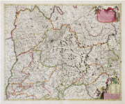  [DAUPHINÉ] Gouvernement général du Dauphiné, divisé en Haut et Bas, et subdivisé en ses sept pays, sçavoir le Graisivaudan, le Viennois, le Valentinois, le Diois, le Gapençois, l'Embrunois et le Briançonnois, et en plusieurs balliages. par WIT (Frederick de).