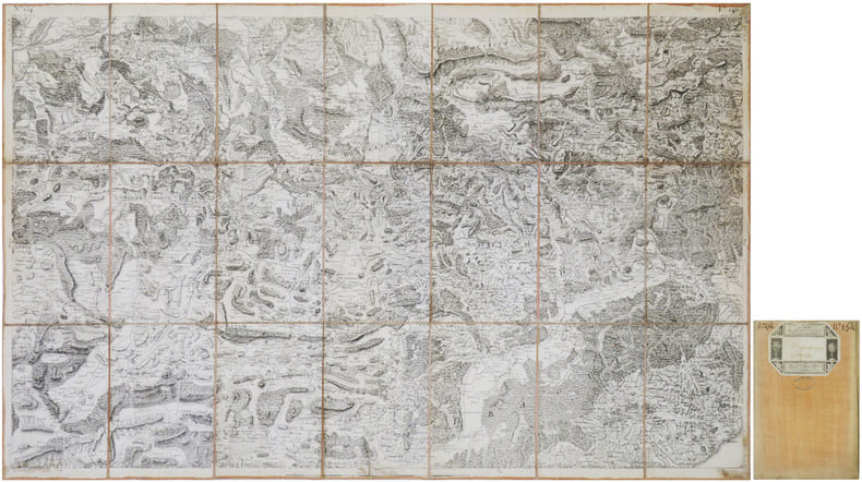  [LORGUES/BRIGNOLES/DRAGUIGNAN] Carte de Cassini. Feuille n&deg;154/146. Draguignan-Lorgues.. CASSINI de THURY (C&eacute;sar-Fran&ccedil;ois).