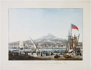  [MARSEILLE] Vue de la ville et du port de Marseille, prise de l'Hôtel de Ville. par GARNERAY (Louis Ambroise).