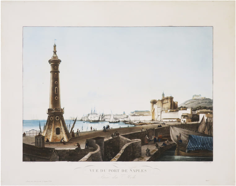 [NAPLES] Vue du port de Naples prise du M&ocirc;le.. GARNERAY (Louis Ambroise).