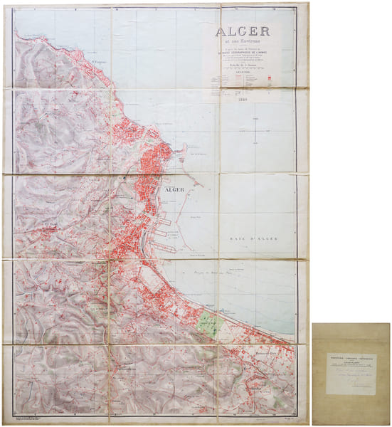  [ALGER] Alger et ses environs, d'apr&egrave;s les lev&eacute;s de pr&eacute;cision du Service G&eacute;ographique de l'Arm&eacute;e.. SERVICE G&Eacute;OGRAPHIQUE de l'ARM&Eacute;E.