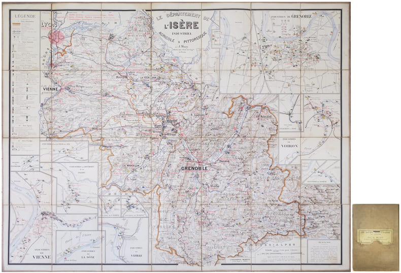  [IS&Egrave;RE] Le D&eacute;partement de l'Is&egrave;re, industriel, agricole & pittoresque.. MUZY (Jean-Fran&ccedil;ois).