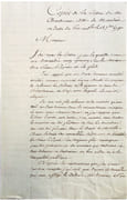 Copie de la lettre de M. Chachereau à M. de Mauduit en datte du Port au Pce le 12 7bre 1790. par [SAINT-DOMINGUE] — CHACHEREAU.