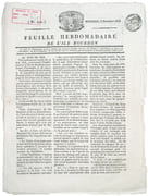 Feuille hebdomadaire de l'île Bourbon. par [LA REUNION].