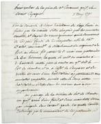 Procès-verbal de la prise du nommé Emmanuel, grif, se disant espagnol. Pour copie conforme à l’original. par [SAINT-DOMINGUE] — ATTEL (le chevalier d’).