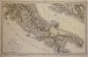  Carte d'une partie des royaumes de Naples d'Etrurie et de l'Etat de l'Eglise.. LAPIE (Pierre, Capitaine);