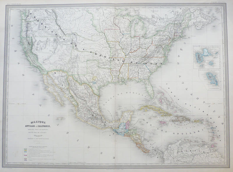  Mexique Antilles et Californie.. DUFOUR (Auguste-Henri);
