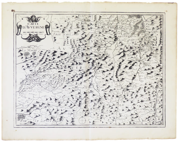  Carte d'Auvergne.. MARIETTE (Pierre).