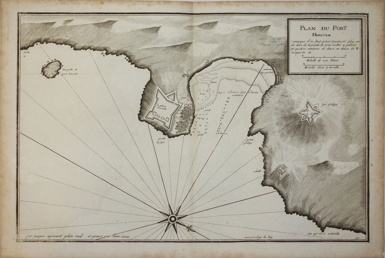  [PORTO ERCOLE] Plan du Port Hercule.. AYROUARD (Jacques);