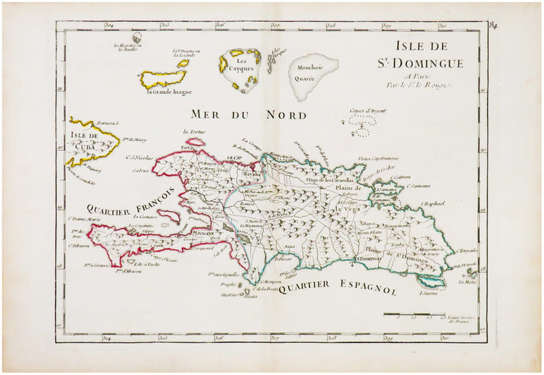  [SAINT-DOMINGUE] Isle de St. Domingue.. LE ROUGE (Georges-Louis).