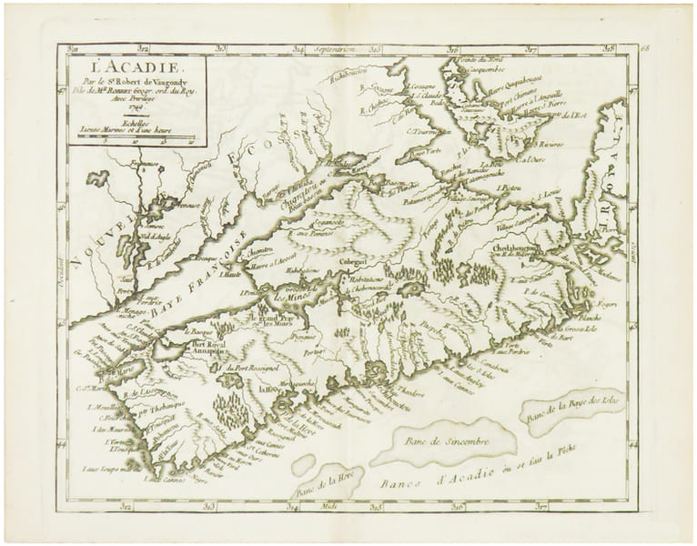  [ACADIE] L'Acadie.. ROBERT de VAUGONDY (Didier).