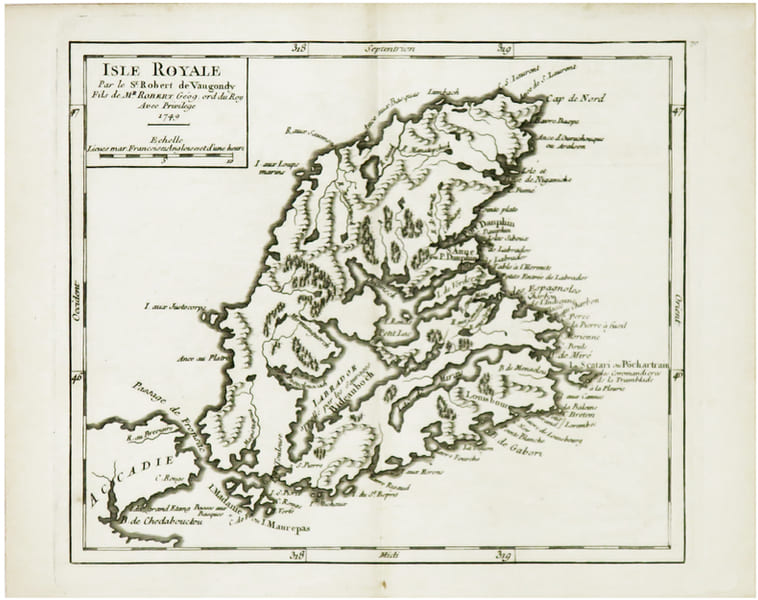  [CAP-BRETON] Isle Royale.. ROBERT de VAUGONDY (Didier).