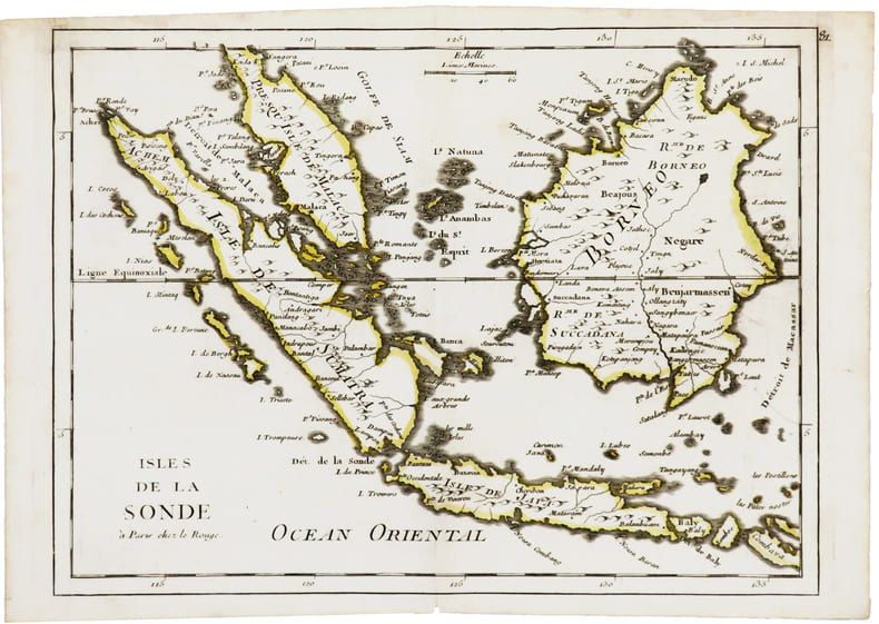  [SUMATRA/JAVA/BORNEO] Isles de la Sonde.. LE ROUGE (Georges-Louis).