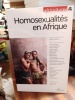 Africultures n° 96. Homosexualités en Afrique. BARLET Olivier, CREMIEUX Anne & al.