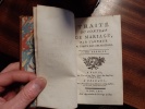 Trait&eacute; du contrat de mariage - I & II . POTHIER Robert-Joseph