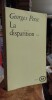 La disparition. PEREC Georges