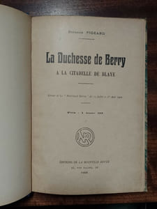 La duchesse de Berry et la citadelle de Blaye
