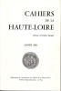 Cahiers de la Haute-Loire, revue d'études locales - Année 1983. COLLECTIF