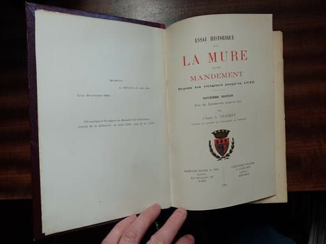 Essai historique sur La Mure et son mandement, - Depuis les origines jusqu'en 1626. DUSSERT A.