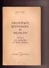Phonétique historique du français - Volume III (3) : Les Consonnes / Index général. FOUCHE Pierre