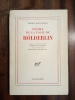 Poèmes de la folie. HÖLDERLIN Friedrich