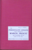 La personnalité humaine dans l'oeuvre de Marcel Proust. Essai de psychologie littéraire. (PROUST Marcel) / ZEPHIR Jacques J.