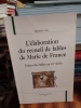 L’élaboration du recueil de fables de Marie de France. Trover des fables au XIIe siècle. LAÏD Baptiste