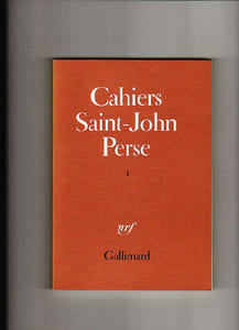 Cahiers Saint-John Perse n° 1