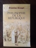 Philosophie de la République. KRIEGEL Blandine