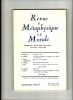 Revue de Métaphysique et de Morale n° 1. COLLECTIF