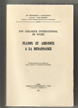 Platon et Aristote à la Renaissance. (PLATON / ARISTOTE) / COLLECTIF