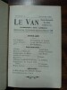 Le Van - Revue mensuelle des livres et des idées, n°1 à 20 ; 49 à 72 et 73 à 96. CARLHIAN Victor & al.