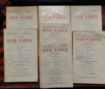 Quo Vadis n° 77-78-79, 89-90-91, 95-96-97, 101-102-103, 104-105-106, 107-108-109 & 110-11-112