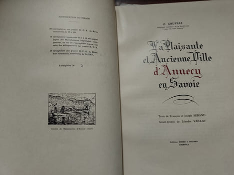 La plaisante et ancienne ville d'Annecy en Savoie. GRUFFAZ A., SERRAND François & Joseph
