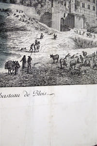 [Estampe]. Veüe du Chasteau de Blois. Conspectus Regia Blesensis. [Gravure à l'eau-forte].