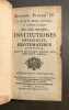 Institutiones imperiales. Erotematibus distinctae, Atque ex ipsis principiis regulisque Juris, passim insertis, explicatae.. PEREZ (Antoine)