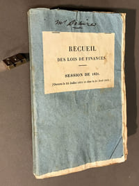 Recueil des lois de finances. Session de 1831. (Ouverte le 23 juillet 1831 et close le 21 avril 1832).
