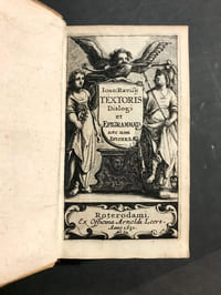 Dialogi aliquot festivissimi, studiosae Juventuti cum primis utiles. Item ejusdem Epigrammata non pauca ut doctissima, ita et lepidissima. Et Epistolae non vulgaris Editionis. Omnia recens diligenter recognita et emandata.