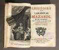 L'histoire du cardinal de Mazarin. Tome second [seul]. Nouvelle édition.. AUBERY (Antoine)