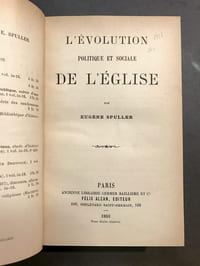L'Évolution politique et sociale de l'Eglise. 