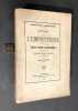 Essai sur l'Emphythéose. Thèse pour le doctorat soutenue devant la faculté de droit de Grenoble le 3 août 1883.. FRANÇOIS (Eugène)