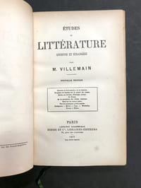 Etudes de littérature ancienne et étrangère. Nouvelle édition.
