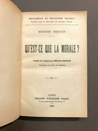 Qu'est-ce que la morale ?. Traduit de l'anglais par Desclos-Auricoste.