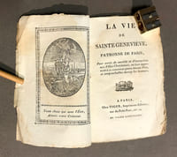 La Vie de Sainte Geneviève patronne de Paris,. Pour servir de modèle et d'instruction aux Filles Chrétiennes, en leur apprenant à se conserver pures devant Dieu, et irréprochables devant les hommes.