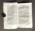 Relation des &eacute;v&eacute;nements qui ont pr&eacute;c&eacute;d&eacute; et suivi l'expulsion de 78 anglais dits Trappistes de Meilleraye,. Du 8 au 15 novembre 1831.. REGNON (de)